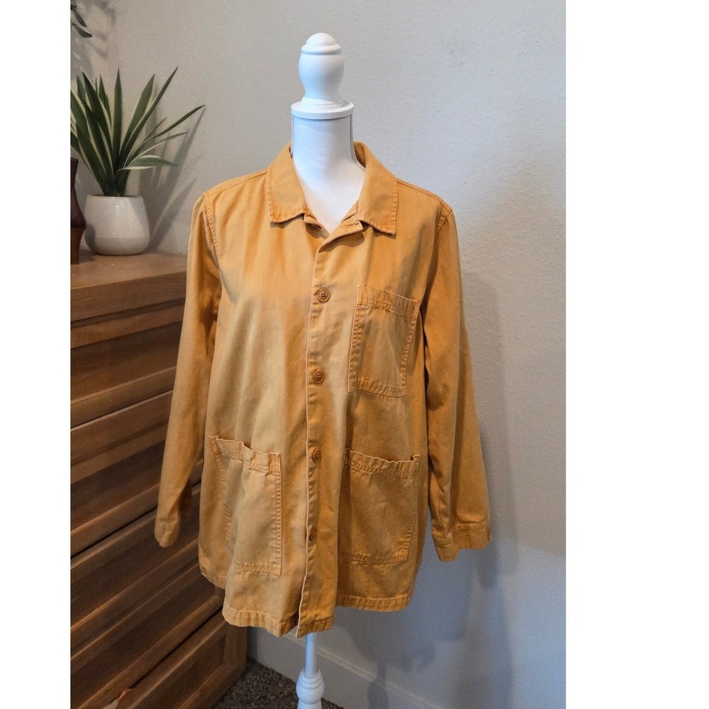 Universal Thread Mustard Yellow Utility Chore Jac… - image 1